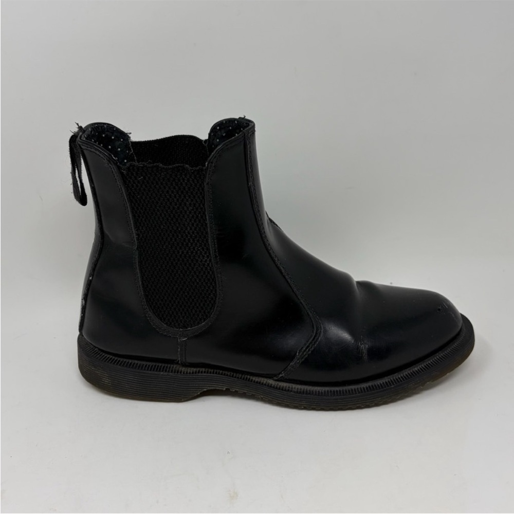 Dr Martens Floral Patent Black Leather Boots Size 6 Women’s - Picture 2 of 14